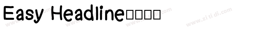 Easy Headline字体转换